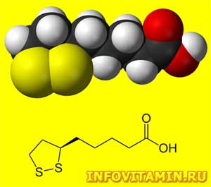 Альфа-липоевая кислота — описание, свойства, применение, противопоказания